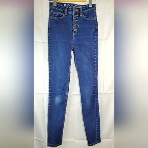R Jeans High Rise, Medium Wash, Skinny Jeans - Size 24